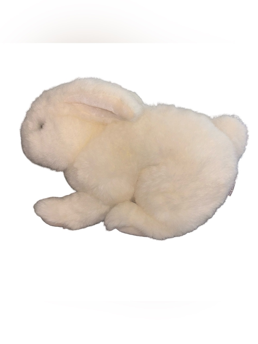 Vintage Gund White Bunny Rabbit Plush Stuffed Animal Soft Fluffy 1987